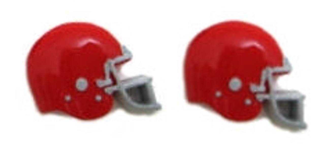 Football Helmet - Red Flatback Resin