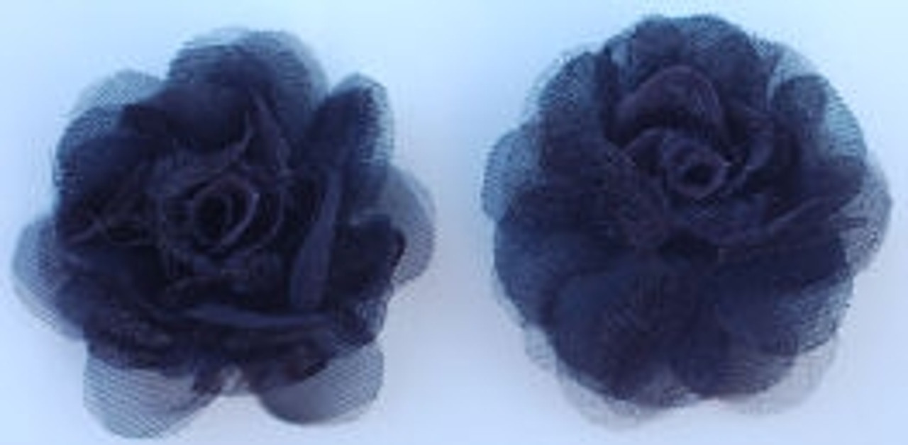 Rose Silk Flowers - Black