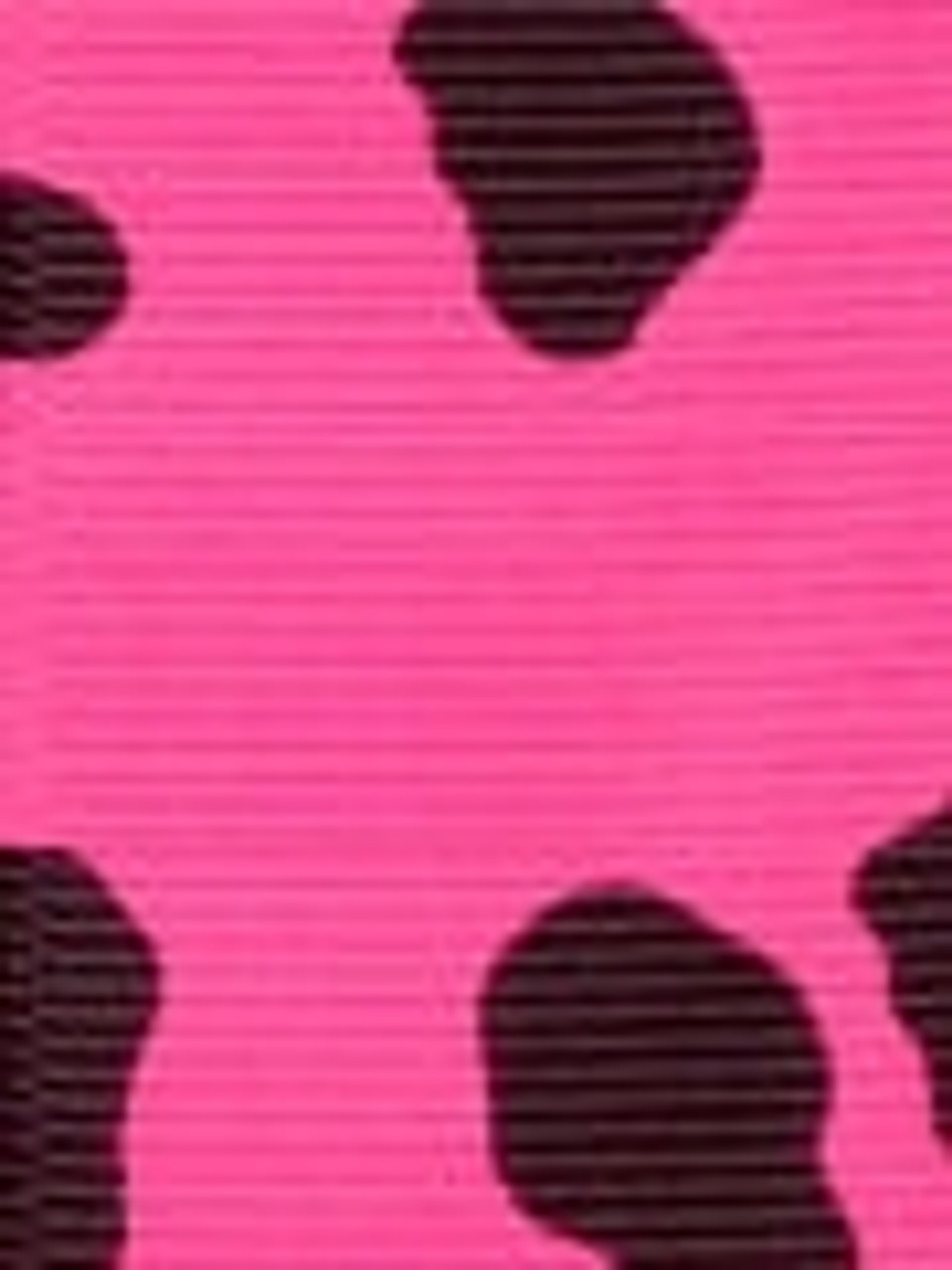 Hot Pink Cow Printed Ribbon - Printed Hair Ribbon - The Ribbon Carnival
