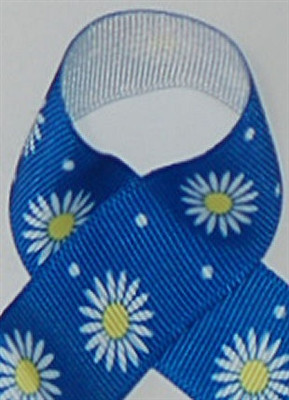 Blue Daisies Grosgrain Ribbon