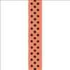 Apricot w/  Black Swiss Dots