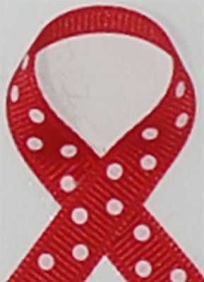 Red with White Swiss Dots