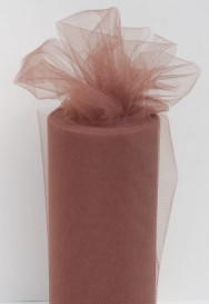 Brown Tulle Fabric