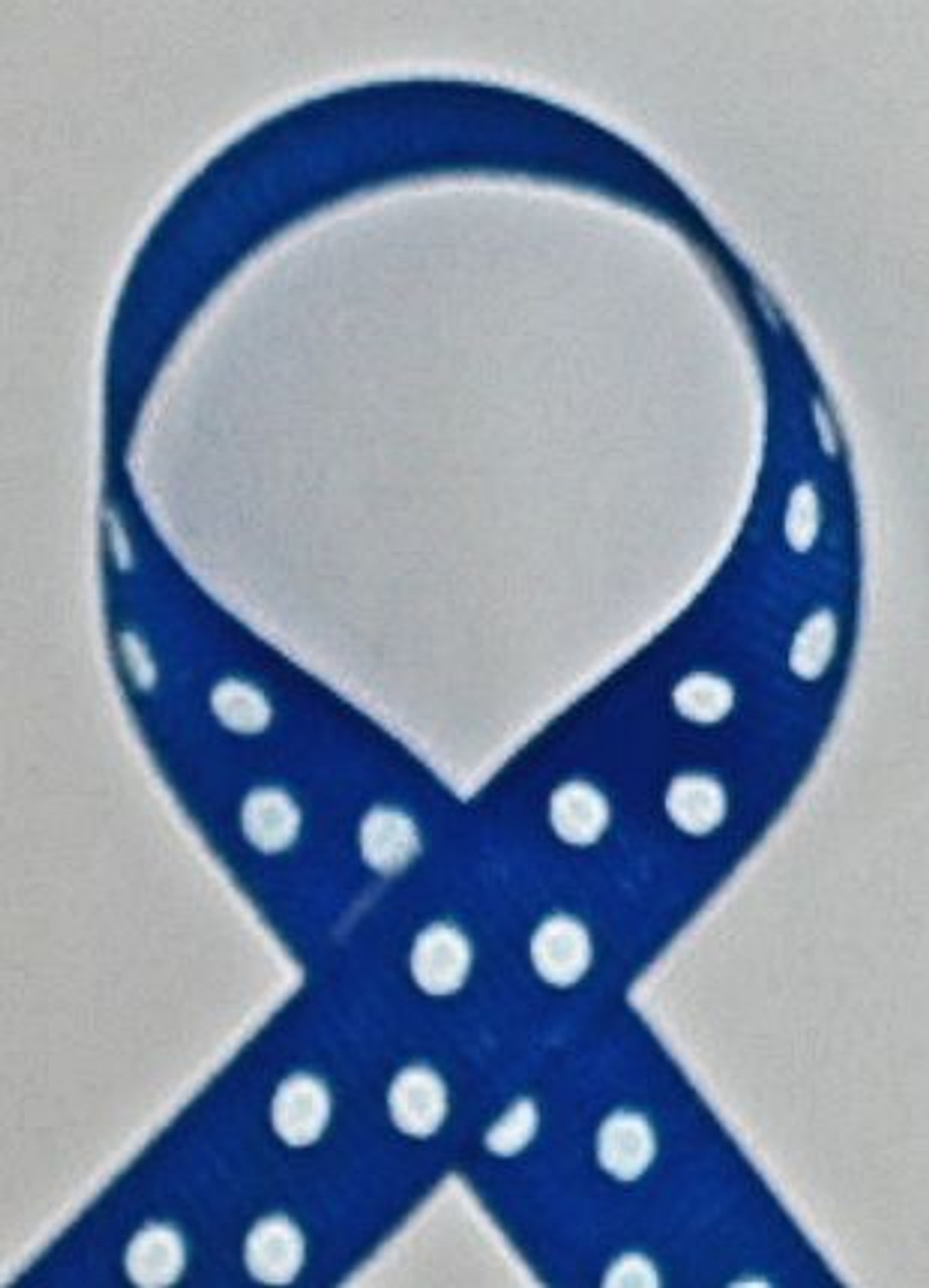 Electric Blue Polka Dot Ribbon, Swiss Dot Ribbon