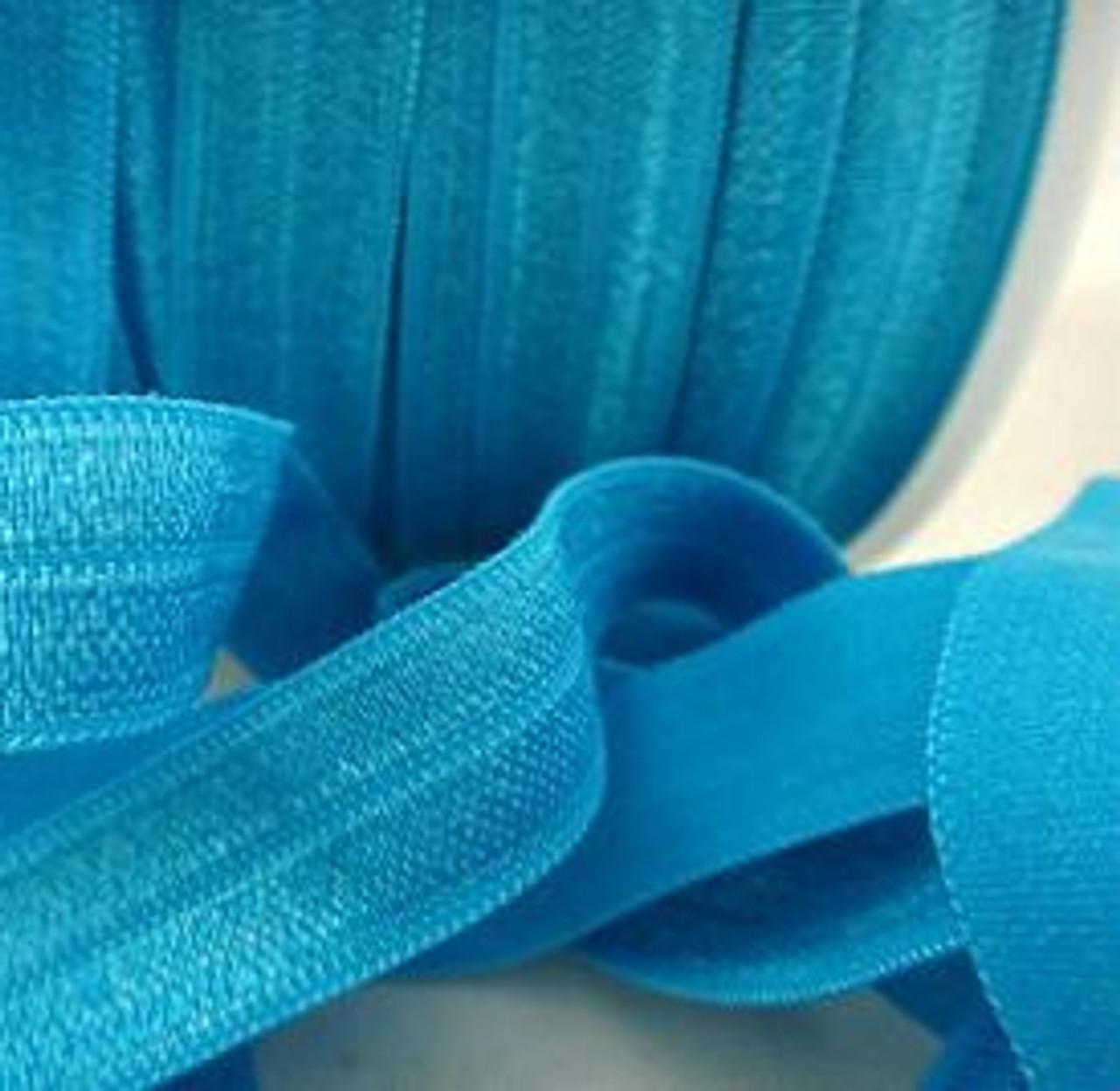 Turquoise Fold Over Elastic