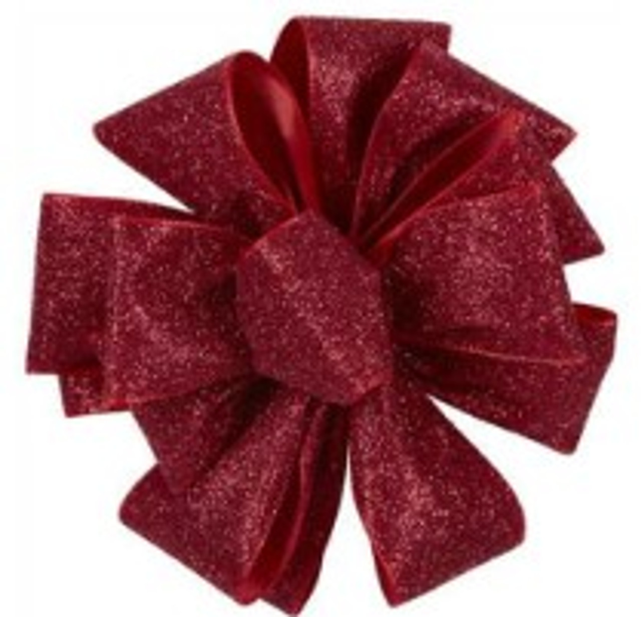 Glitter Frosted Satin Red