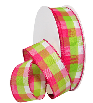 Tres Chic Checkered Wired Ribbon #7381