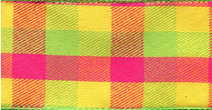 Tres Chic Checkered Wired Ribbon #7381