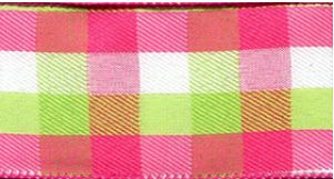 Tres Chic Checkered Wired Ribbon #7381