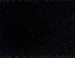 Black Double Faced Satin Ribbon #030