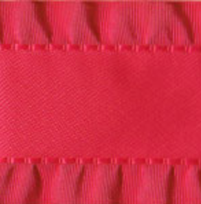 Virtual Pink Double Ruffle Ribbon #169