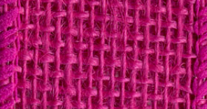 Hot Fuchsia Burlap Wired Ribbon #246