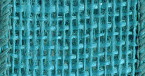 Turquoise Burlap Wired Ribbon #612