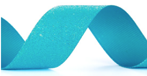 Turquoise Dazzle Grosgrain Ribbon #340