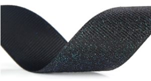 Black Dazzle Grosgrain Ribbon #030