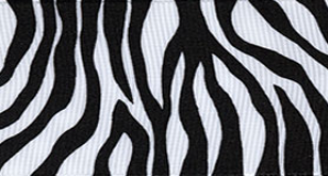 Black Zebra Fest Grosgrain #613