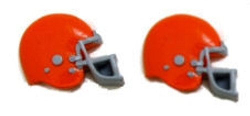 Football Helmet - Orange Flatback Resin