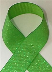 Apple Green Glitter Ribbon