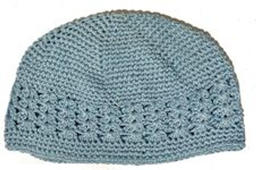 Blue Crochet Kufi Caps