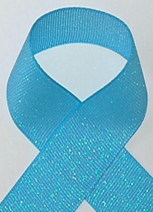Blue Topaz Grosgrain Glitter Ribbon