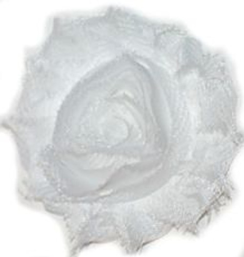White Shabby Chiffon Flowers