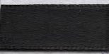3/8 Black Single Faced Satin Ribbon
