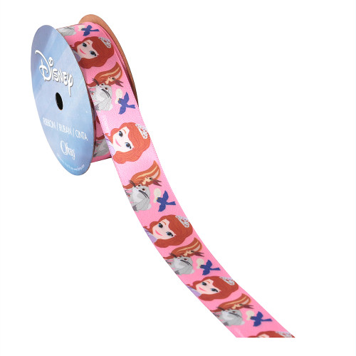 Princess Pink Castle Printed Ribbon