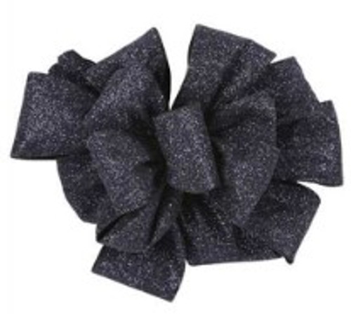 Glitter Frosted Satin Midnight