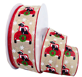 Pup In A Truck Ribbon - 7727.60- 609