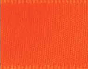 Neon Orange Double Faced Satin Ribbon #600