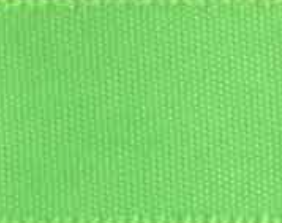 Acid Green Single Faced Satin Ribbon #556