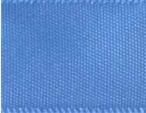 Capri Blue Single Faced Satin Ribbon #337