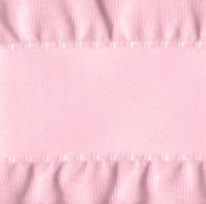 Pink Double Ruffle Ribbon #022
