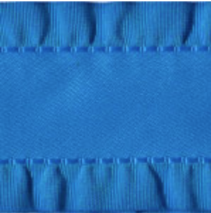 Royal Blue Double Ruffle Ribbon #614