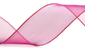 Cerise Luxor - wired sheer #910