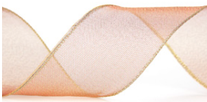 Red/Gold Luxor - wired sheer #409