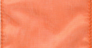 Orange Wired Chiffon Ribbon #620