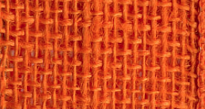 Orange Burlap Wired Ribbon #620