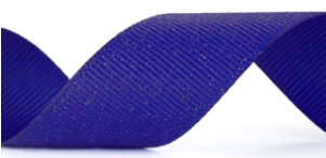 Electric Blue Dazzle Grosgrain Ribbon #352