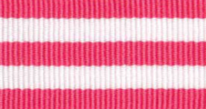 Geranium Striped Grosgrain #708