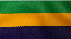 Mardi Gras Striped Grosgrain #817