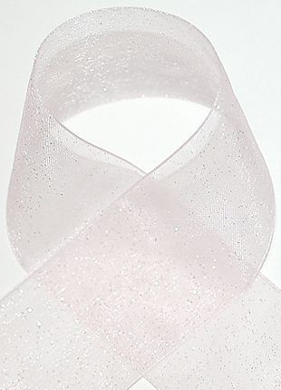 Glitter Sheer Ribbon White Sheer Ribbon Package Craft Ribbon