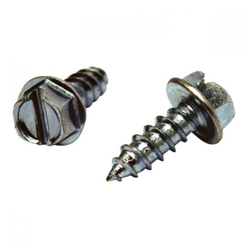 Our standard license plate screws with flat head head heads