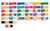 Color combinations of streamers that we offer