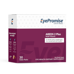 EyePromise AREDS 2 Plus Multi-Vitamin contains all the AREDS 2 ingredients plus additional essential eye-healthy nutrients along with a multi-vitamin equivalent.