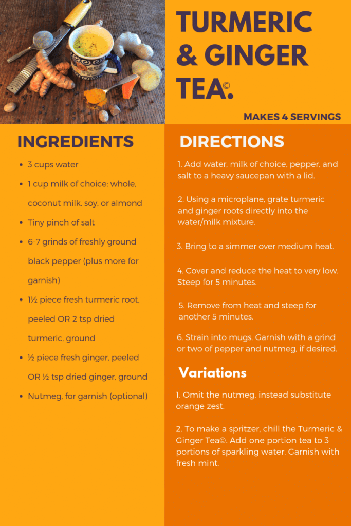 Turmeric & Ginger Tea Recipe