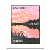 Right Here: Inspirational Letterpress Art Print from Heartell Press