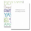 Congratulations Card Excellent inside reads: Celebrating your success and wishing you the best!
