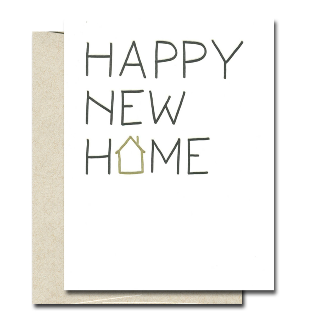 Happy New Home Letterpress card from Ink Meets Paper