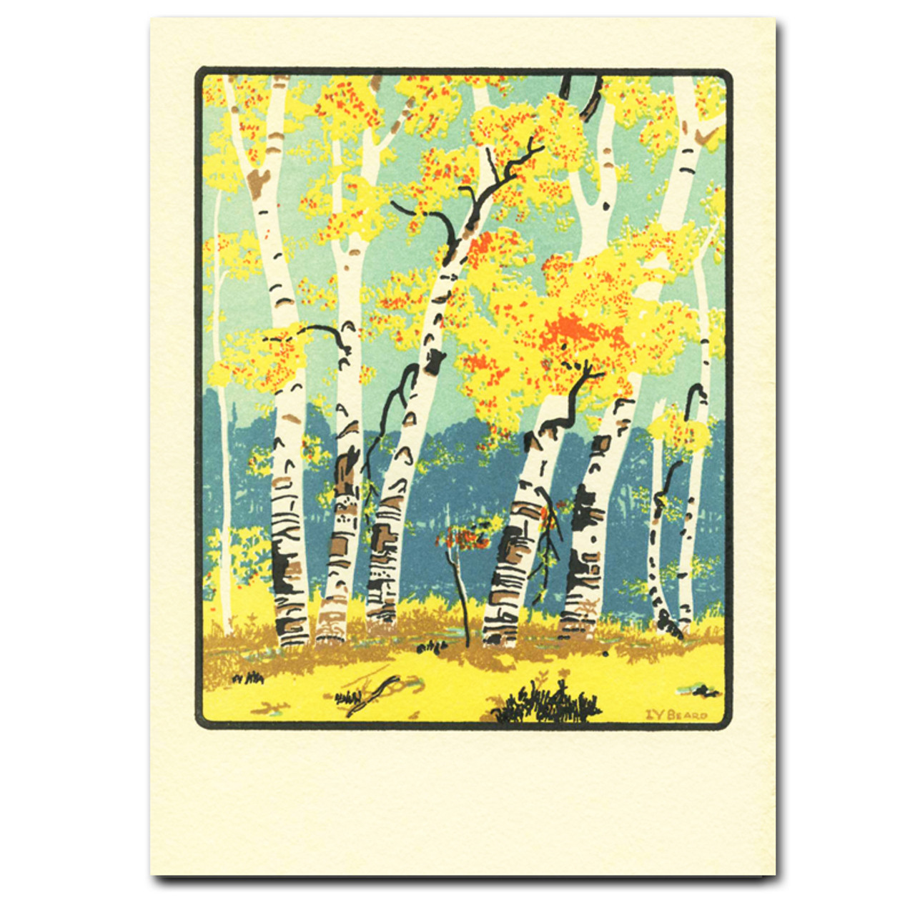 Saturn Press Card - Autumn Dunes